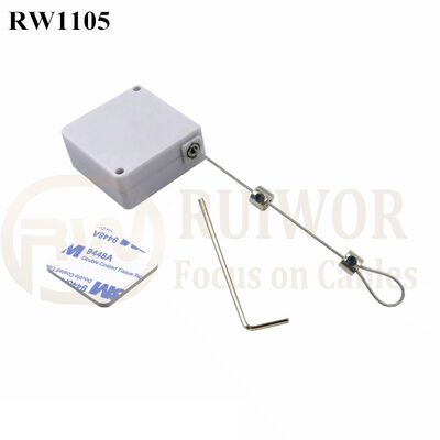 RuiWor RW1105 Electronic Clock Secure Display Pulling Box Hair Straightener Retail Anti Theft USB Flash Drive Holding Retractor