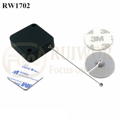 RW1702 Square Security Tether Plus Dia 30mm Circular Adhesive ABS Plate With High Quality And Low Price