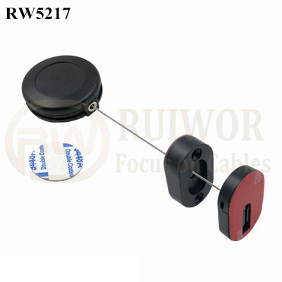 RW5217 Round Anti Theft Retractor Plus Magnetic Clasps Cable Holder