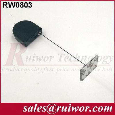 RUIWOR RW0803 Mini rétracteur de câble en forme de D avec extrémité en plaque de métal caoutchouc fournisseur