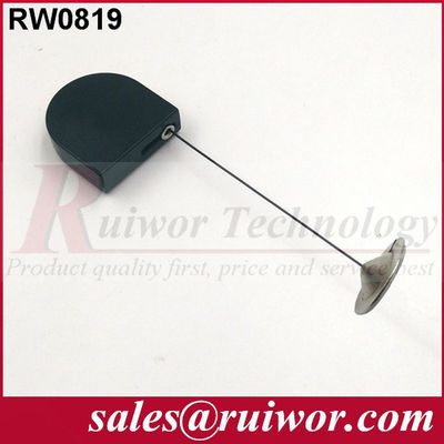 RUIWOR RW0819 Mini rétracteur de câble en forme de D avec extrémité de plaque ronde métallique adhésive de 22 mm fournisseur