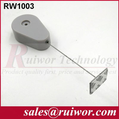 RUIWOR RW1003 Enroulement anti-vol en forme de goutte à goutte avec extrémité de plaque métallique collante fournisseur