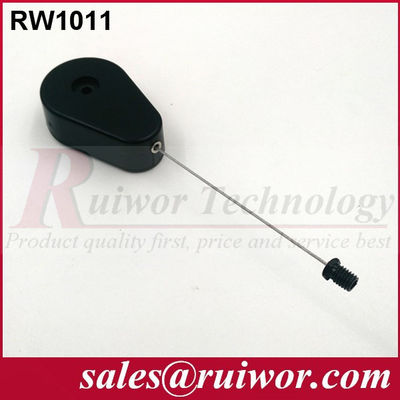 RUIWOR RW1011 Tether rétractable en forme de goutte à goutte avec extrémité de vis à tête plate fournisseur