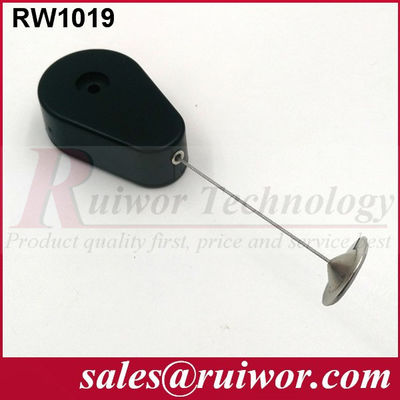 RUIWOR RW1019 Recoiler anti-vol en forme de goutte à goutte avec une plaque d'adhérence ronde métallique de 22 mm fournisseur