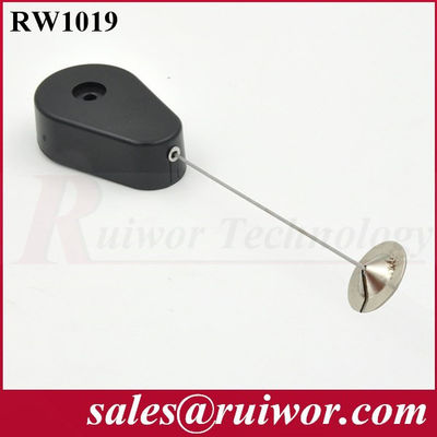 RUIWOR RW1019 Recoiler anti-vol en forme de goutte à goutte avec une plaque d'adhérence ronde métallique de 22 mm fournisseur