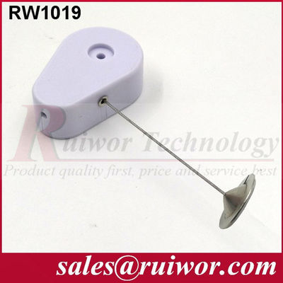 RUIWOR RW1019 Recoiler anti-vol en forme de goutte à goutte avec une plaque d'adhérence ronde métallique de 22 mm fournisseur