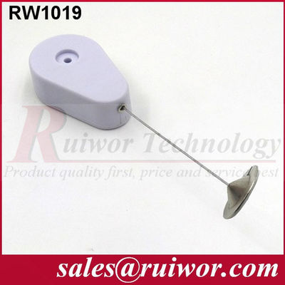 RUIWOR RW1019 Recoiler anti-vol en forme de goutte à goutte avec une plaque d'adhérence ronde métallique de 22 mm fournisseur