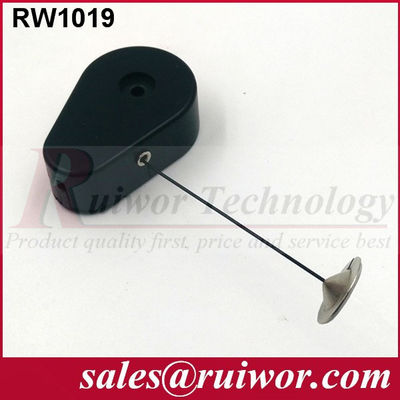 RUIWOR RW1019 Recoiler anti-vol en forme de goutte à goutte avec une plaque d'adhérence ronde métallique de 22 mm fournisseur