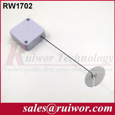 RUIWOR RW1702 Retracteur à câble carré avec extrémité de plaque adhésive ABS fournisseur