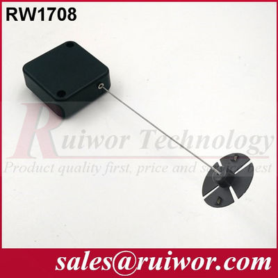 RUIWOR RW1708 Recoiler anti-vol carré avec bornes en plaque ABS en caoutchouc fournisseur
