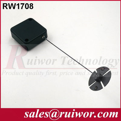RUIWOR RW1708 Recoiler anti-vol carré avec bornes en plaque ABS en caoutchouc fournisseur