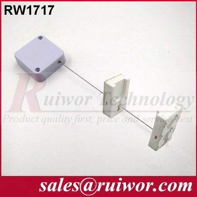 RUIWOR RW1717 Tether rétractable carré avec extrémité du support d'affichage magnétique adhésif fournisseur