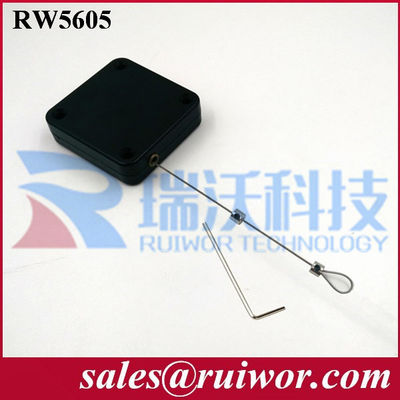 RUIWOR Carré en forme de RW5600 Sereis Multi-usage anti-vol Boîte de traction Force de rétraction MAX 2,5LB/ longueur du câble MAX 400CM fournisseur