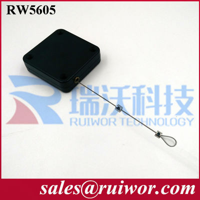 RUIWOR Carré en forme de RW5600 Sereis Multi-usage anti-vol Boîte de traction Force de rétraction MAX 2,5LB/ longueur du câble MAX 400CM fournisseur