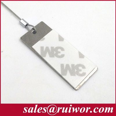 RUIWOR RW0004 Travail de plaques métalliques collantes avec boîte anti-vol / attache de sécurité rétractable / rétracteur de câble sécurisé fournisseur