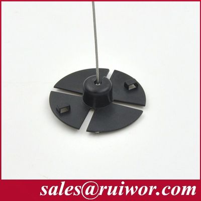 RUIWOR RW0008 Plaque adhésive flexible ABS avec boîte anti-vol / attache de sécurité rétractable / enroulement de câble fournisseur