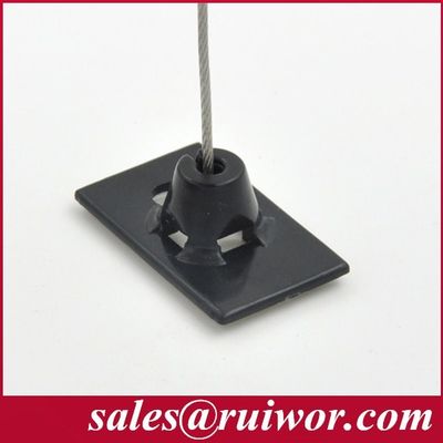 RUIWOR RW0010 Travail de plaque ABS collante avec boîte anti-vol / attache de sécurité rétractable / rétracteur de câble sécurisé fournisseur