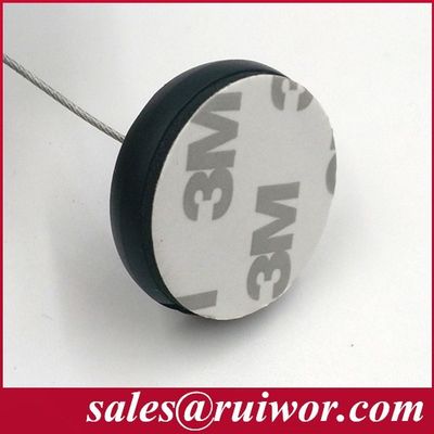 RUIWOR RW0013 Plaque adhésive ABS avec boîte anti-vol / attache de sécurité rétractable / rétracteur de câble sécurisé fournisseur