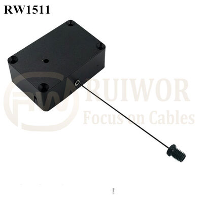 RW1511 Cuboid Multifunctional Retractable Cable With M6x8MM Or M8x8MM Or Customized Flat Head Screw Cable End Used For Product Positioning