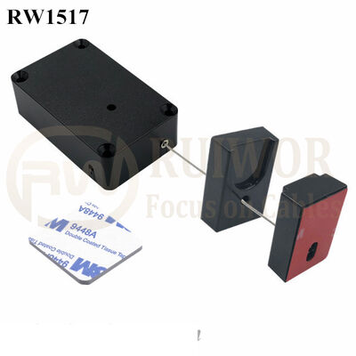 RW1517 Cuboid Multifunctional Retractable Cable With Magnetic Clasps Holder End For Mobile Phone Retail Security Display