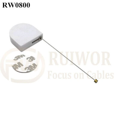 RW0800 Retractable Tether D-Shaped Mini Size Box Featuring Customizable Logo Size Color And Retract Pull Force Options