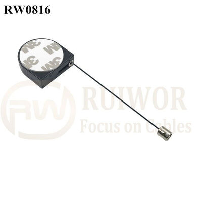 RW0816 D-Shaped Mini Retractable Tether Plus Side Hole Hardwar Tether Cord End As Tethered Item