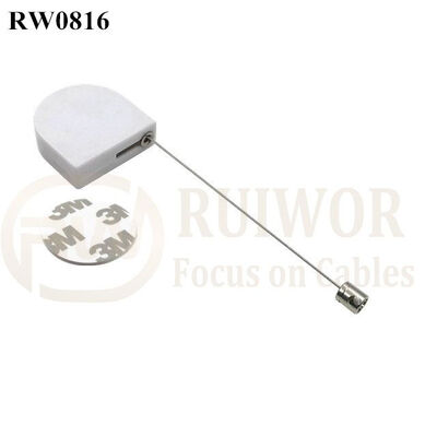 RW0816 D-Shaped Mini Retractable Tether Plus Side Hole Hardwar Tether Cord End As Tethered Item