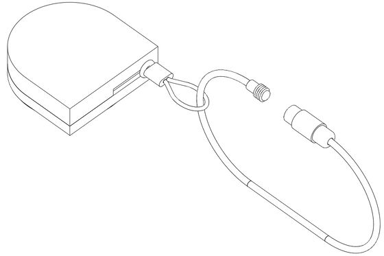 RW0815 D-Shaped Mini Retractable Tether Size Customizable Wire Rope Ring Catch