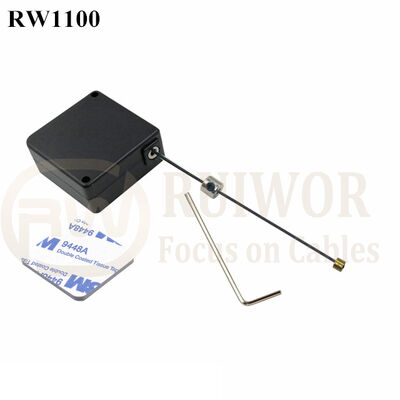 RuiWor RW1100 Square Security Anti Theft Pull Box Work With Cable End Apply In Various Products Retractable Security Harness