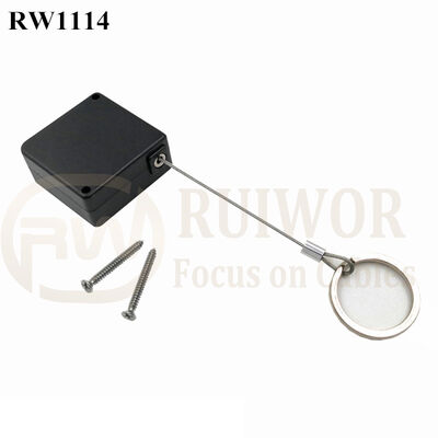 RW1114 Square Retail Security Tether Plus With Demountable Key Ring