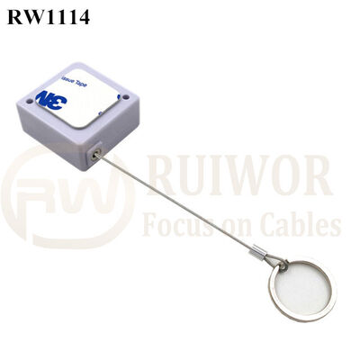 RW1114 Square Retail Security Tether Plus With Demountable Key Ring