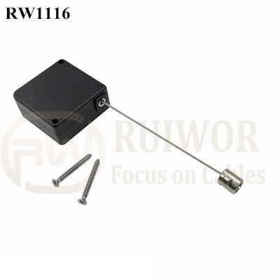 RW1116 Square Retail Security Tether Plus Side Hole Hardwar