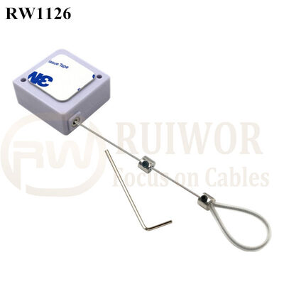 RuiWor RW1126 Square Security-Pulling Box Anti Theft Pulling-Box With Loop End Fitting For Retail Product Positioning