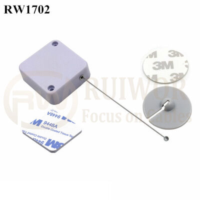 RW1702 Square Security Tether Plus Dia 30mm Circular Adhesive ABS Plate With High Quality And Low Price