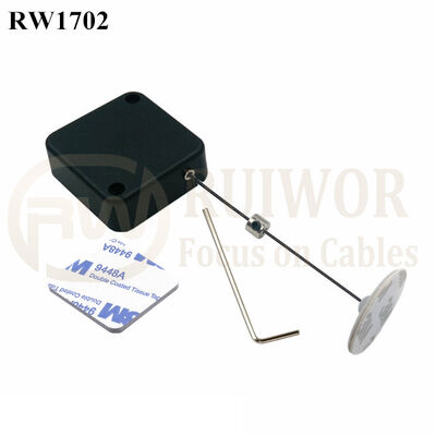 RW1702 Square Security Tether Plus Dia 30mm Circular Adhesive ABS Plate With High Quality And Low Price