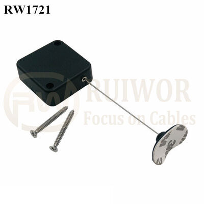 RW1721 Square Security Tether Plus 33x19MM Oval Sticky Flexible Rubber Tips