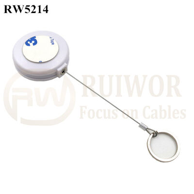 RW5214 Round Anti Theft Retractor Plus With Demountable Key Ring
