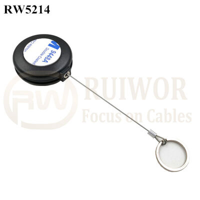 RW5214 Round Anti Theft Retractor Plus With Demountable Key Ring
