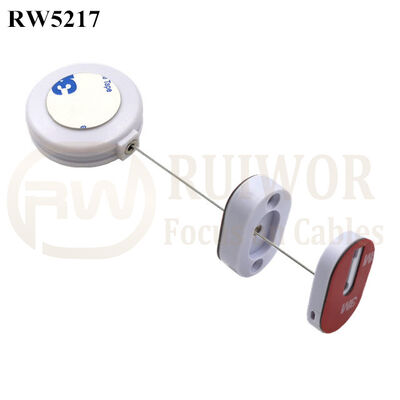 RW5217 Round Anti Theft Retractor Plus Magnetic Clasps Cable Holder