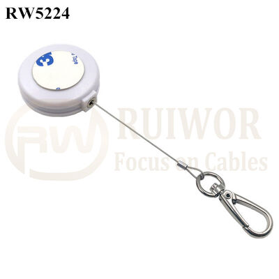 RW5224 Round Anti Theft Retractor Plus Key Hook