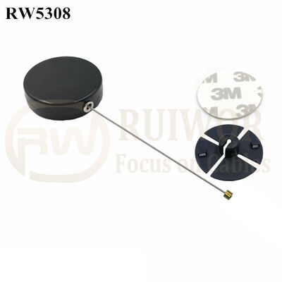 RW5308 Round Security Display Tether Plus Dia 38mm Circular Sticky Flexible ABS Plate