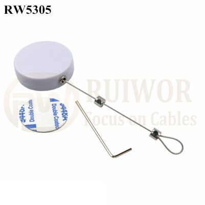 RW5305 Round Security Display Tether Plus Adjustalbe Lasso Loop End By Small Lock And Allen Key