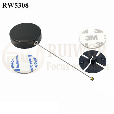 RW5308 Round Security Display Tether Plus Dia 38mm Circular Sticky Flexible ABS Plate