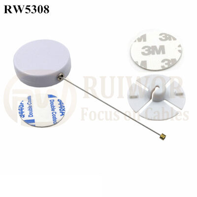 RW5308 Round Security Display Tether Plus Dia 38mm Circular Sticky Flexible ABS Plate