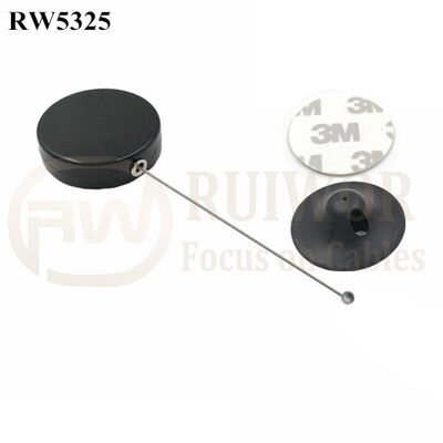 RW5325 Round Security Display Tether Plus Dia 38mm Circular Adhesive Plastic Plate