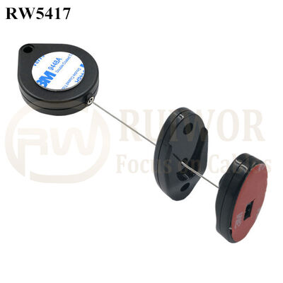 RW5417 Heart-Shaped Security Pull Box Plus Magnetic Clasps Cable Holder