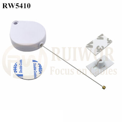 RW5410 Heart-Shaped Security Pull Box Plus 25X15mm Rectangular Adhesive ABS Plate