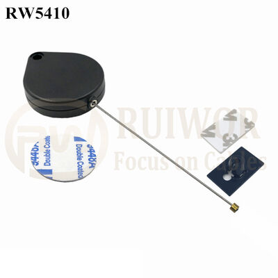 RW5410 Heart-Shaped Security Pull Box Plus 25X15mm Rectangular Adhesive ABS Plate