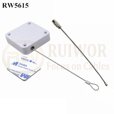 RW5615 Square Heavy Duty Retractable Cable Plus Wire Rope Ring Catch
