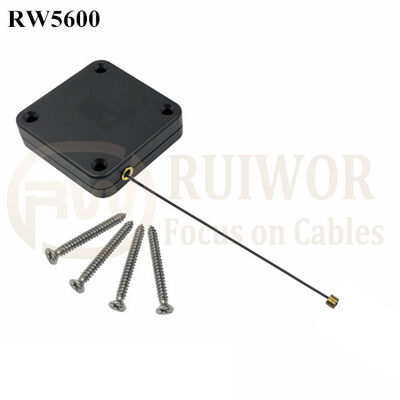 RW5600 Square Heavy Duty Retractable Cable Work With Connectors For Various Products Security Display
